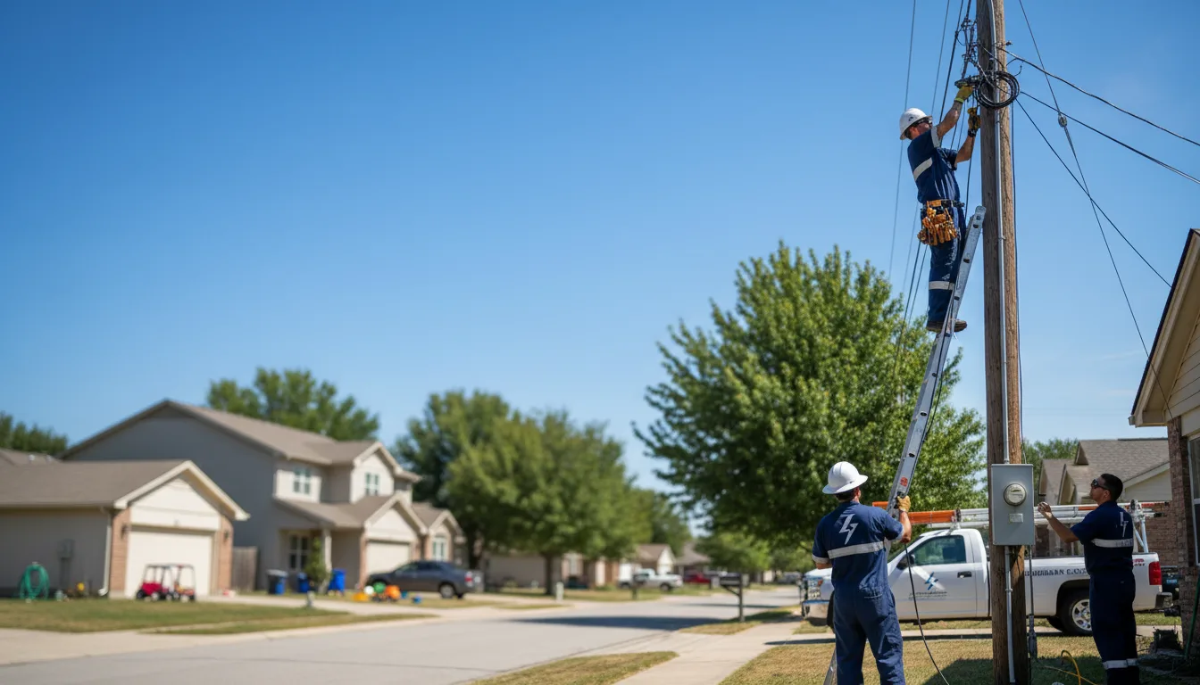 Residential electrician providing installation services in Enon Valley, PA